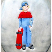 Patchwork utstikker Skateboarder – produktbilde