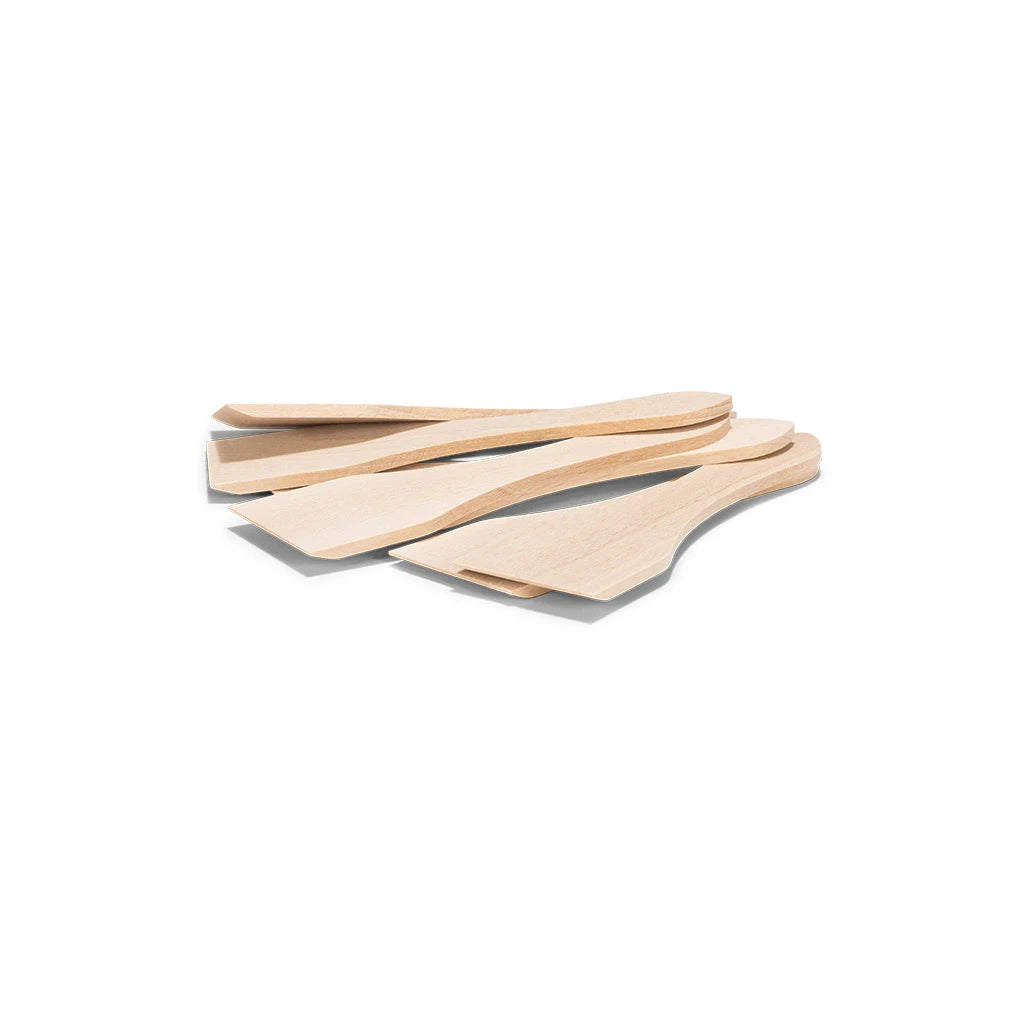 Patisse racletteskraper i tre, 13 cm, sett med 6 stk