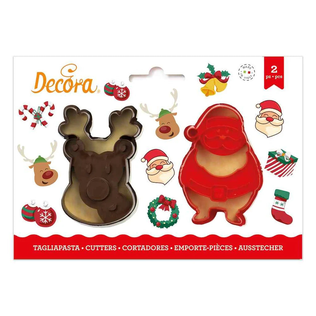 Pepperkakeformer -Nisse og Reinsdyr- sett/2