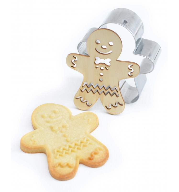 Scrapcooking Pepperkakemann utstikker med embosser