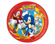 Papptallerken -Sonic- 23cm, 8stk
