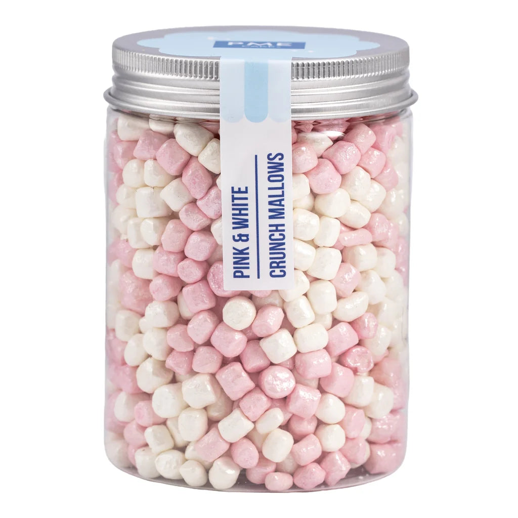 PME Crunch Mallows kakestrø Rosa og hvit, 86g
