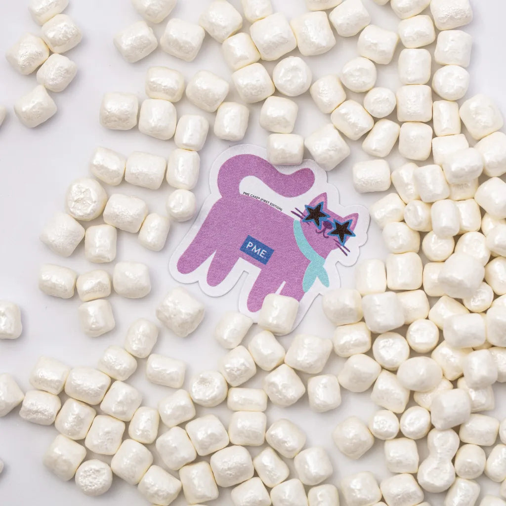 Perlehvite Crunch Mallows fra PME