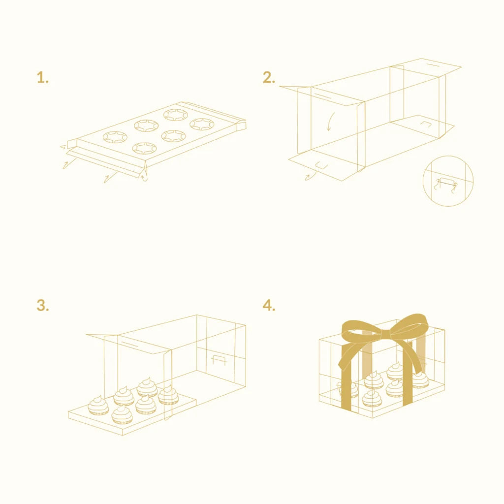 PME Crystal Cake Box - Gjennomsiktig Cupcakeeske – alternativ produktvisning 3