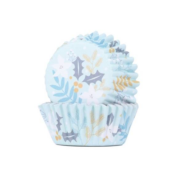 pme folierte muffinsformer med vinterblomster