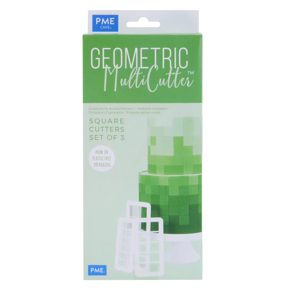 PME kvadratiske Geometric Multicutter-utstikkere – emballasjens forside
