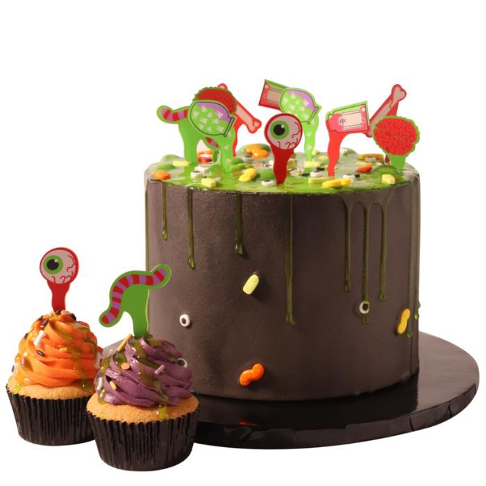 PME Kakepynt Halloween -Bubbling Cauldron- sett/14 (B.F. 03.06.2026)