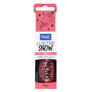 PME Lustre Snow rødt spiselig glanspulver SW53 i pakning, 10 g