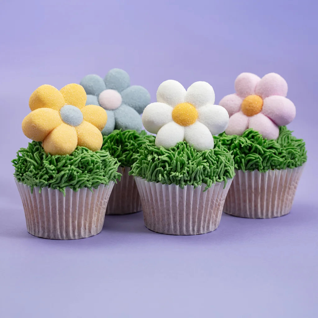 PME Marshmallow-godteri Pastellblomster, 12 stk/180g i bruk