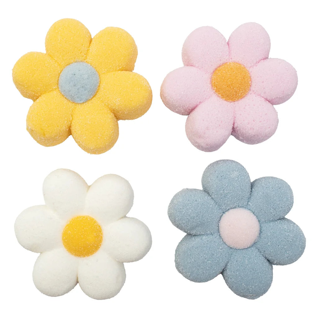 PME Marshmallow-godteri Pastellblomster, 12 stk/180g i bruk