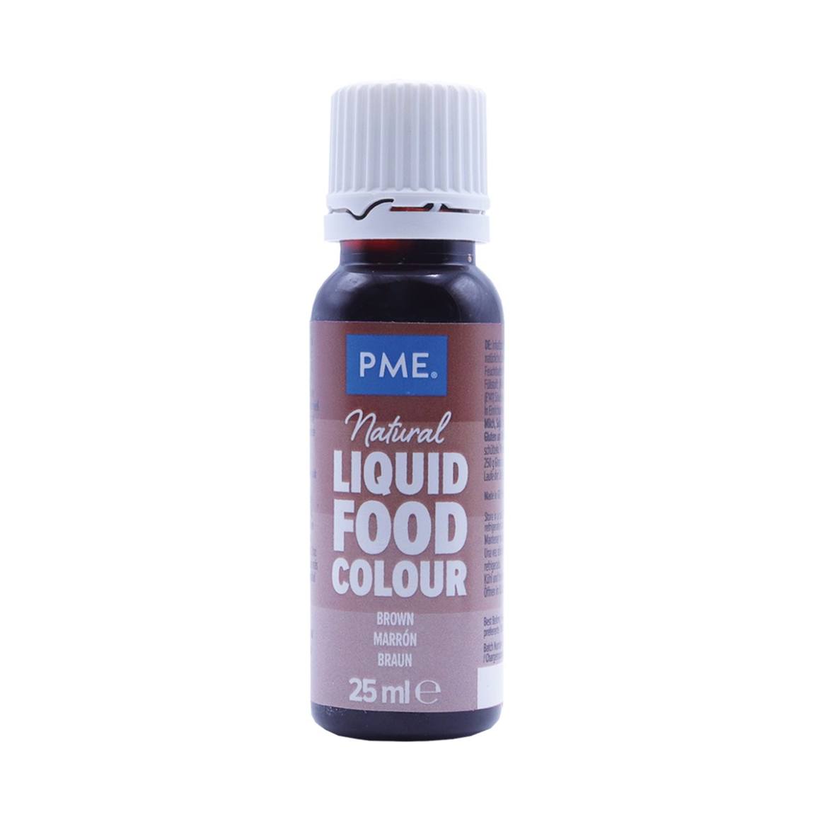 pme naturlig flytende farge brun