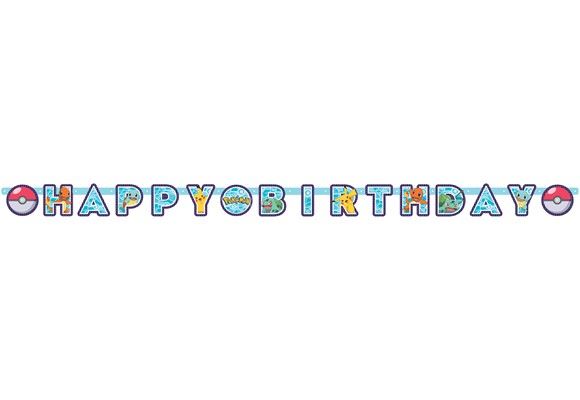 pokemon happy birthday banner