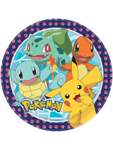 pokemon papptallerken 23cm