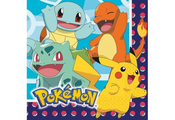 Servietter -Pokémon-, pk/16