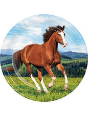papptalerkener med en hest