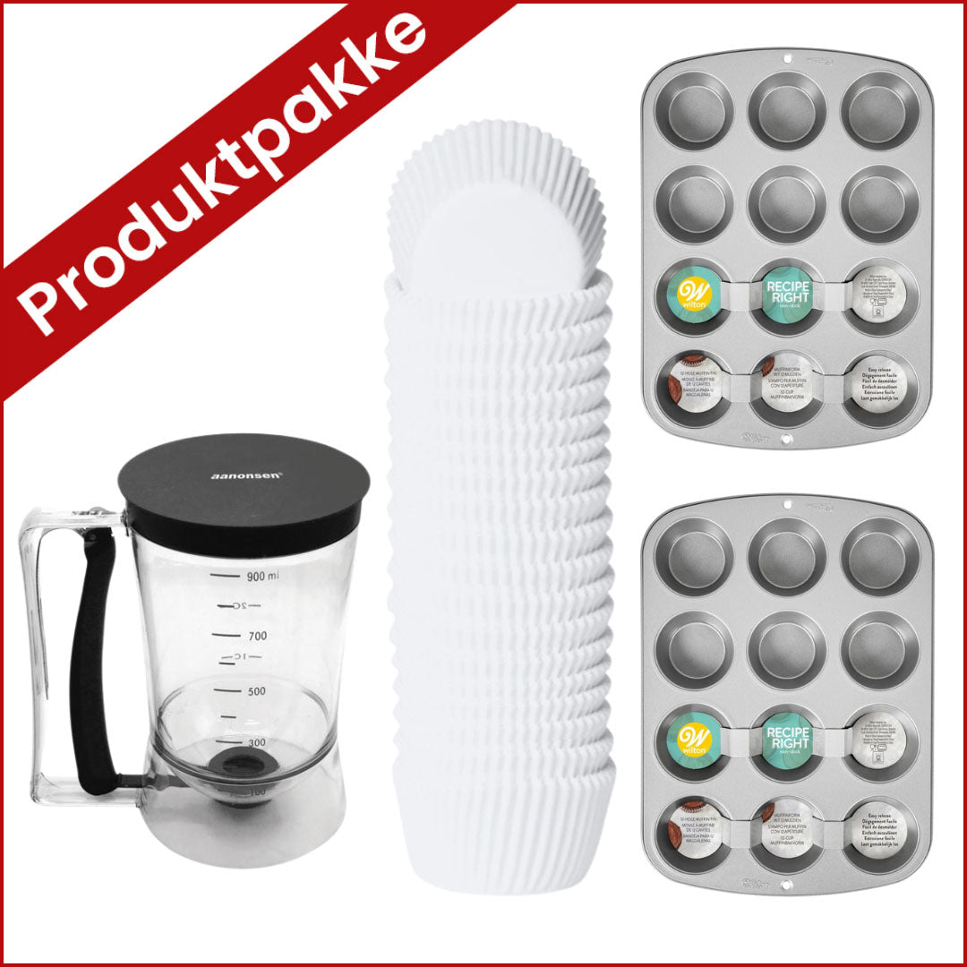 Produktpakke til cupcakes og muffins