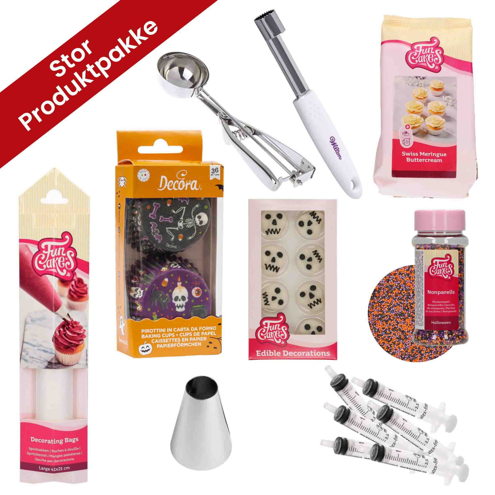 blodige cupcakes stor pakke