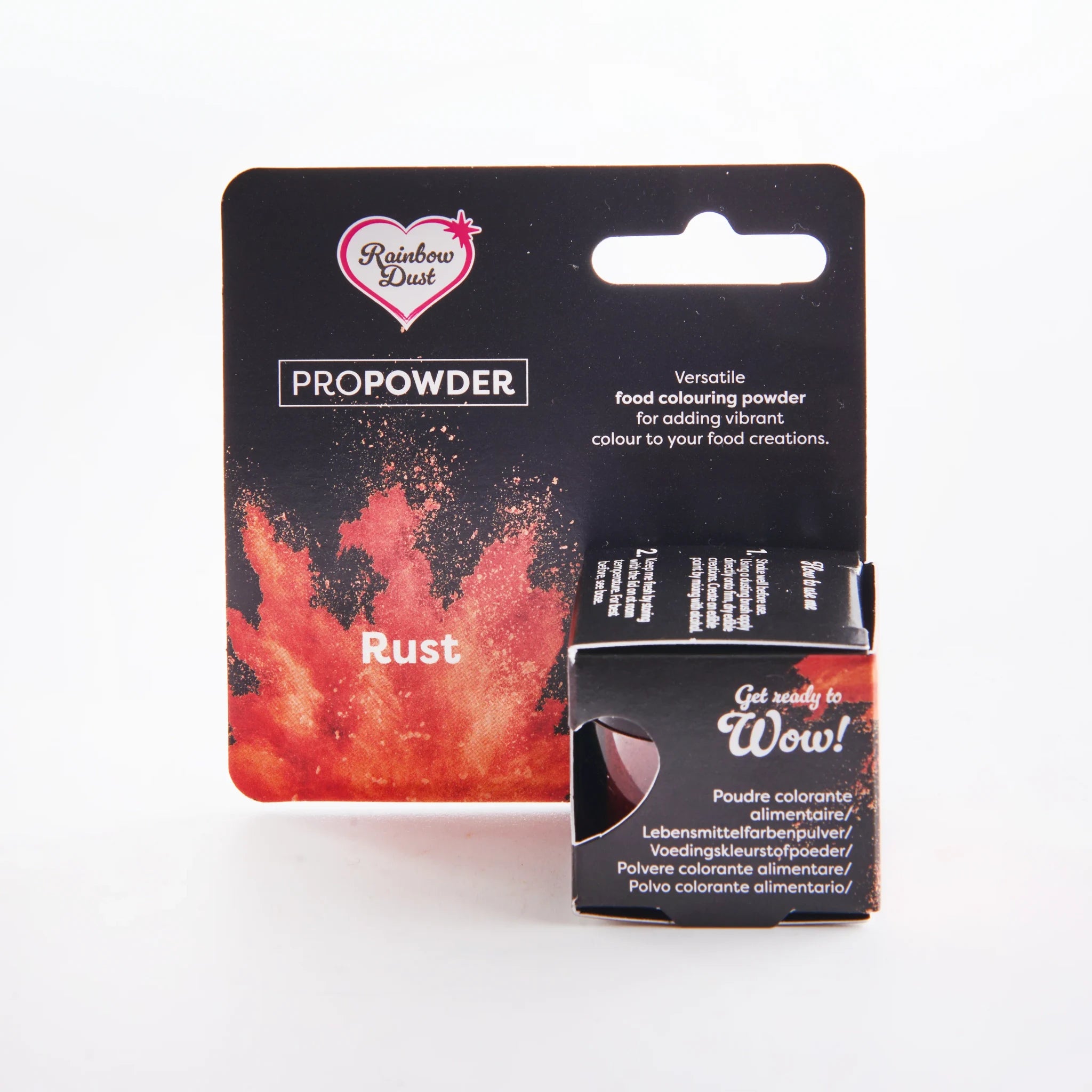 ProPowder Rust, rustbrun matfarge i pulver fra Rainbow Dust