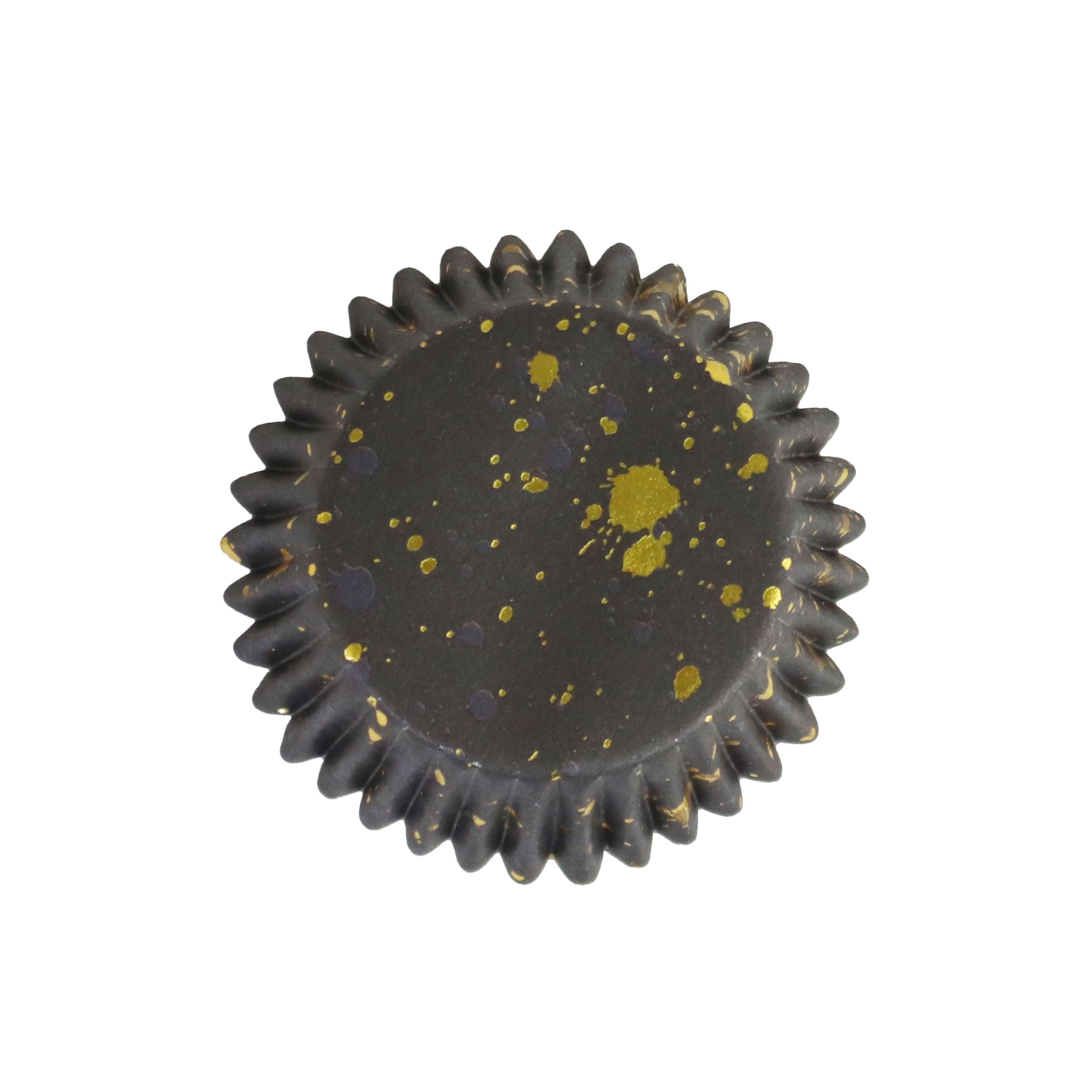 PME Muffinsformer -Svart med gulldekor- pk/30