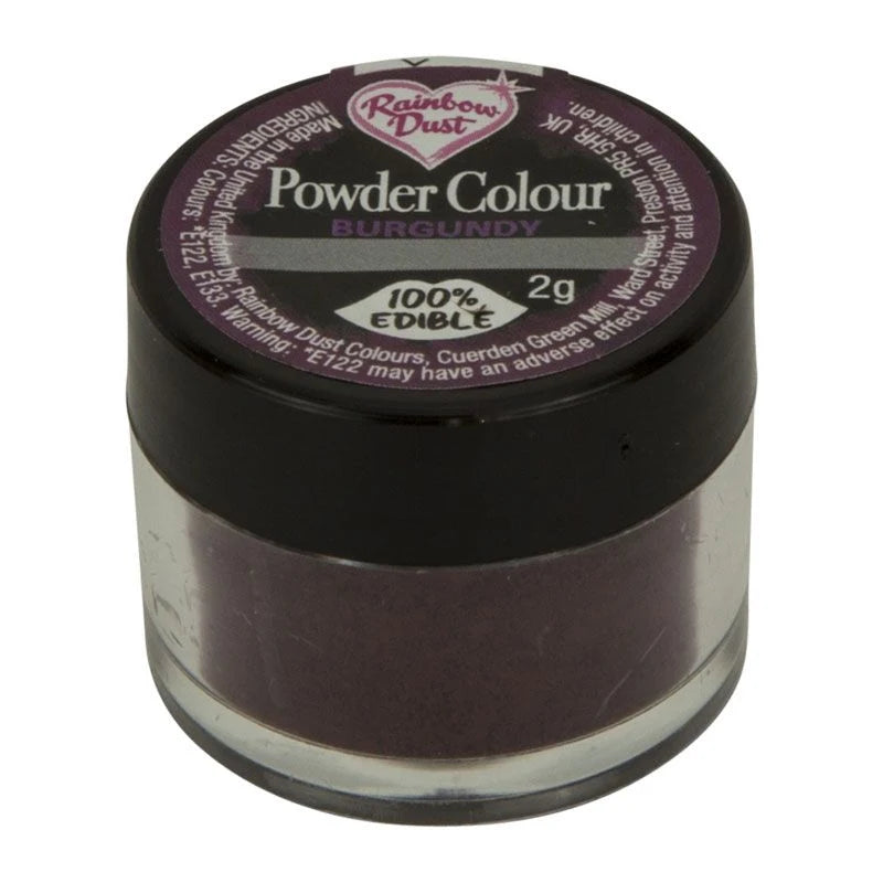 Rainbow Dust Pulverfarge - Burgundy, 2g