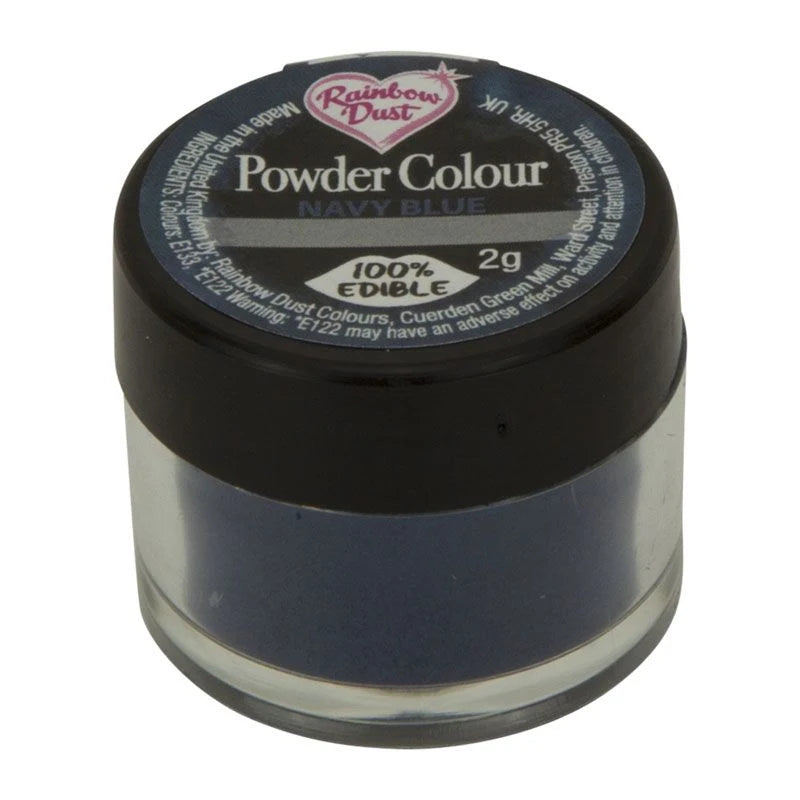 Rainbow Dust Pulverfarge mørk blå - Navy blue , 2g