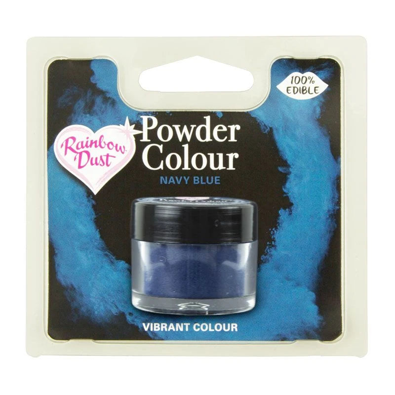 Rainbow Dust Pulverfarge mørk blå - Navy blue , 2g – view 2