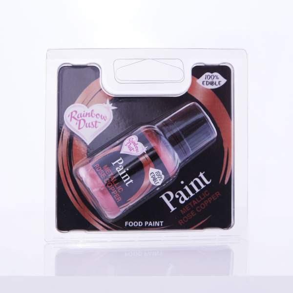 rainbow dust spiselig maling metaliisk rosa kobber