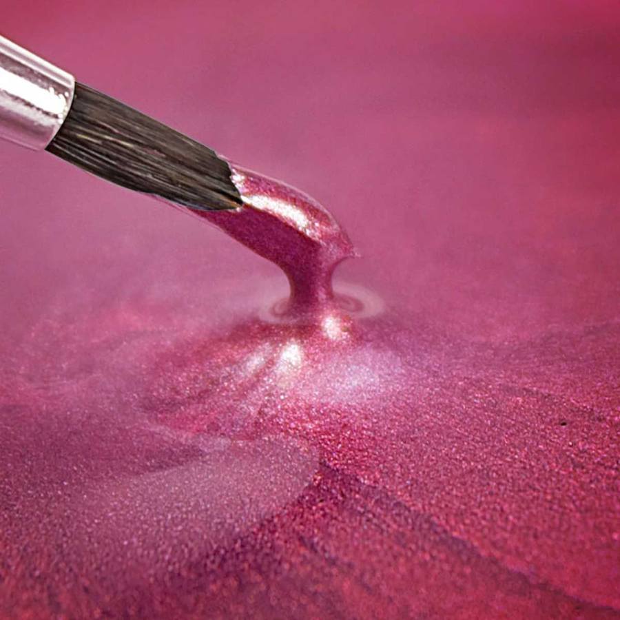 Spiselig maling Metallisk Rosa 25ml