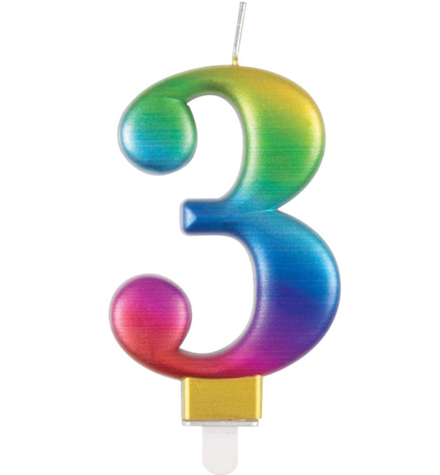 regnbue nummerlys 3