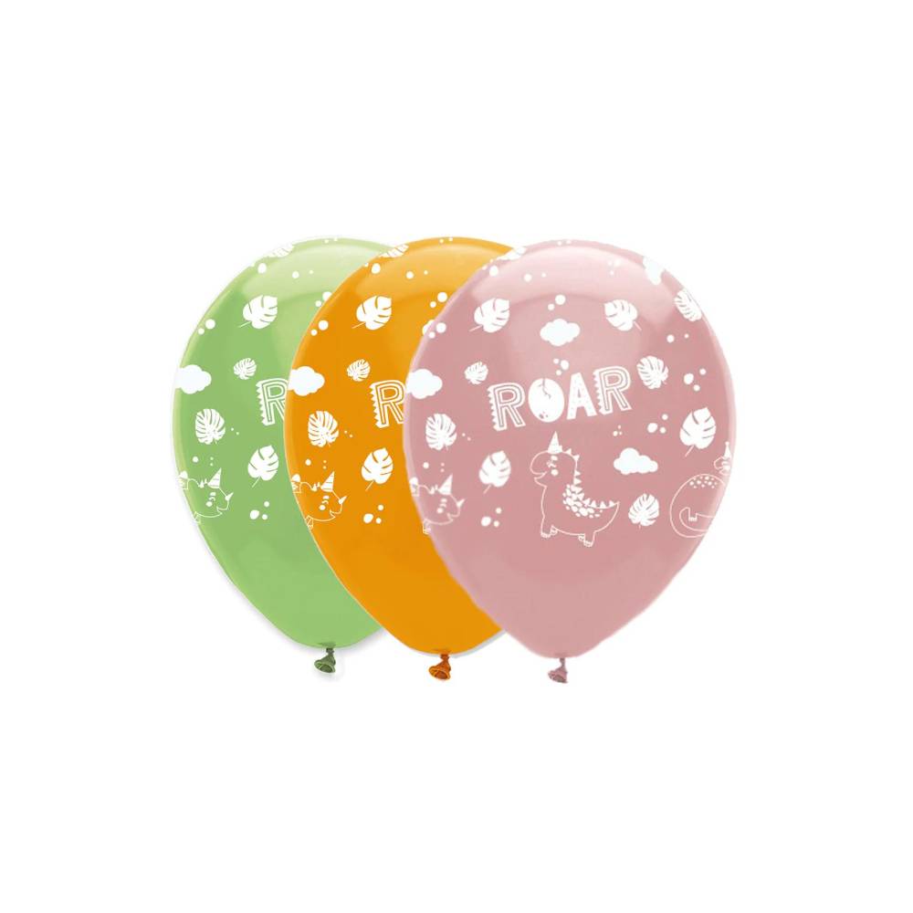 rosa dinosaur ballong