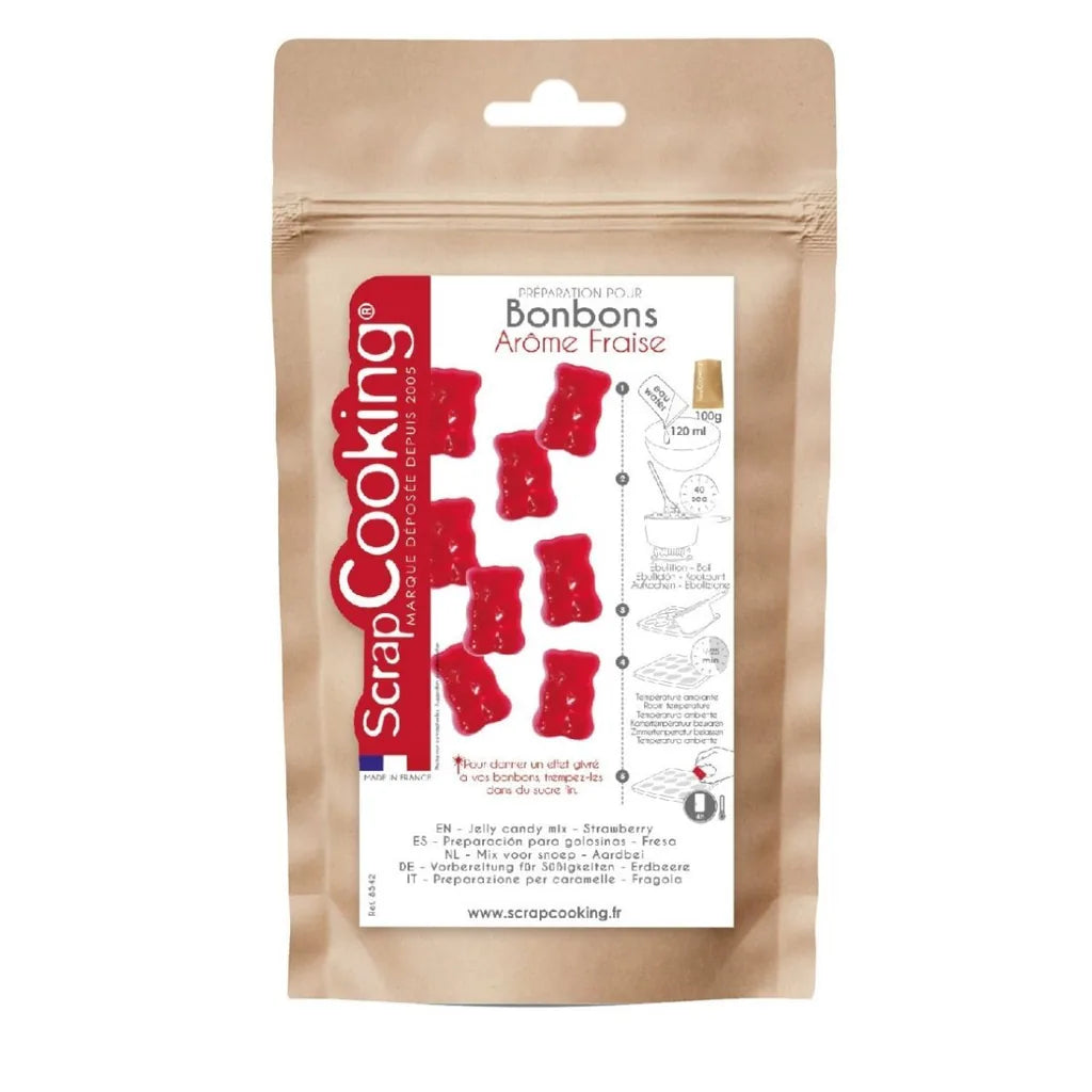 ScrapCooking gelégodteri-miks jordbær 100g – pose