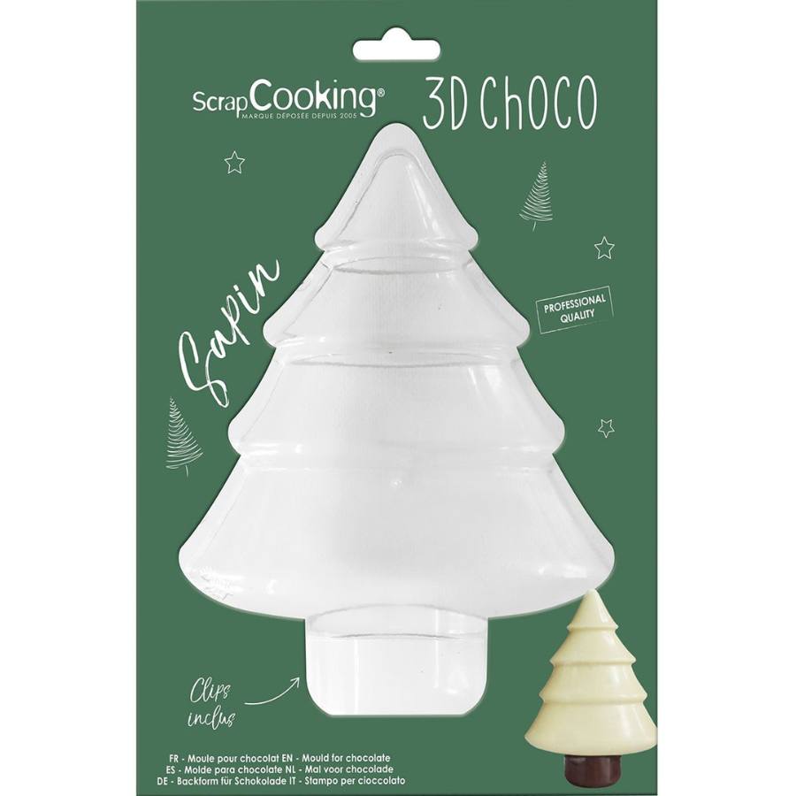 scrapcooking sjokoladeform juletre