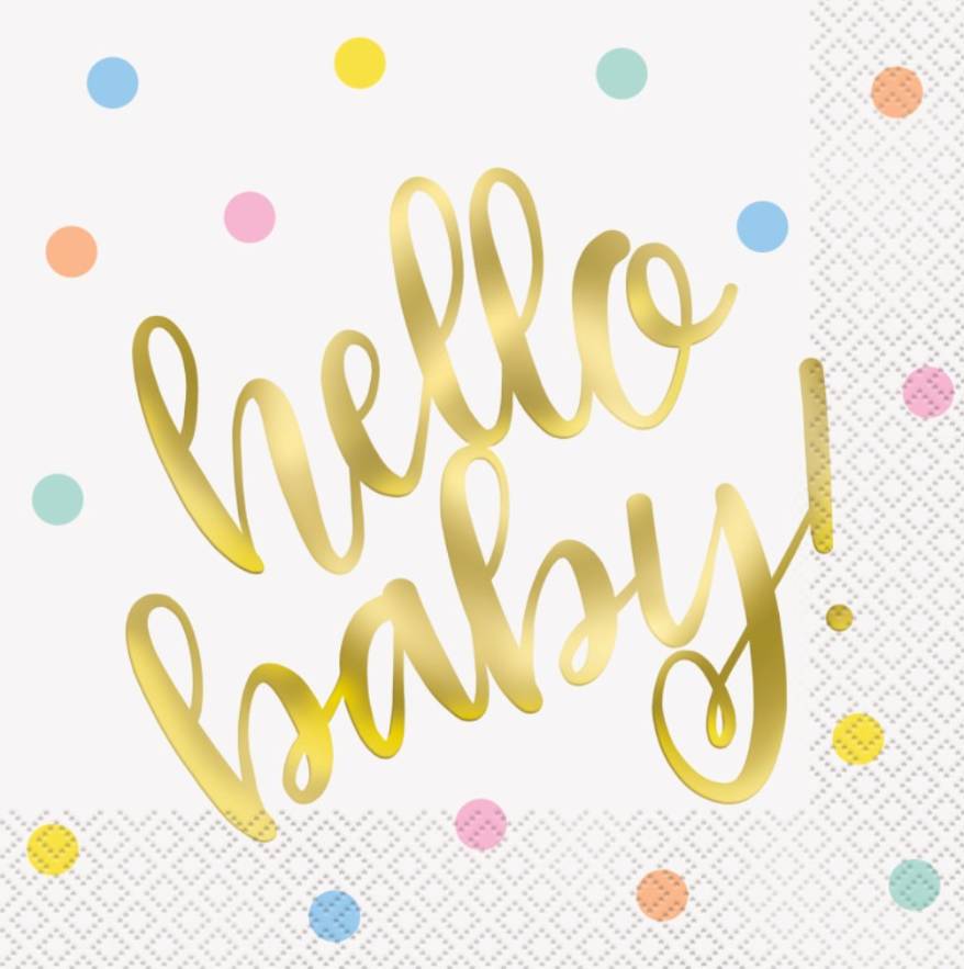 servietter hello baby