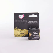 Rainbow Dust Shimmer Dust Ice Cream Lemon – lys sitrongul lustrepulver 3 g, glasset sett forfra