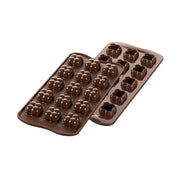 Silikomart Choco Game konfektform vist fra begge sider