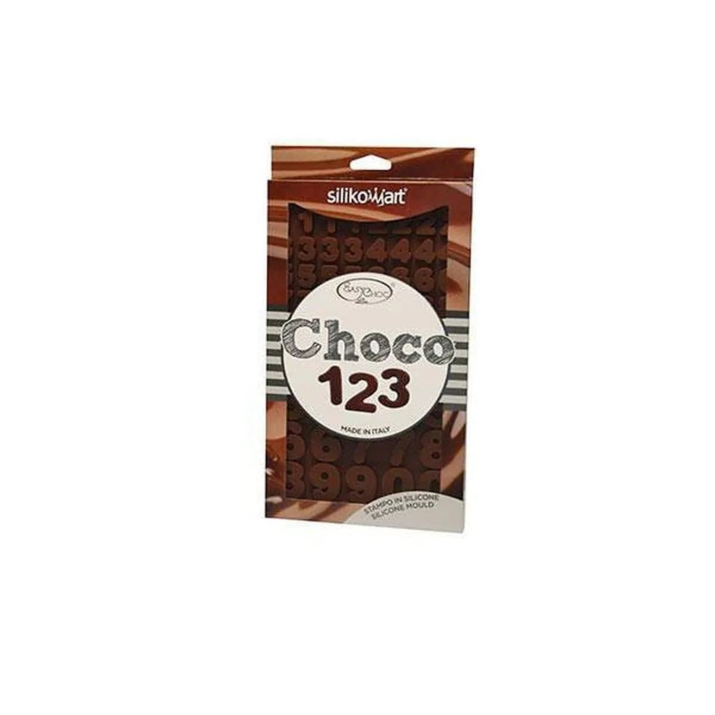 Emballasjen til Silikomart Choco 123-tallform SF174