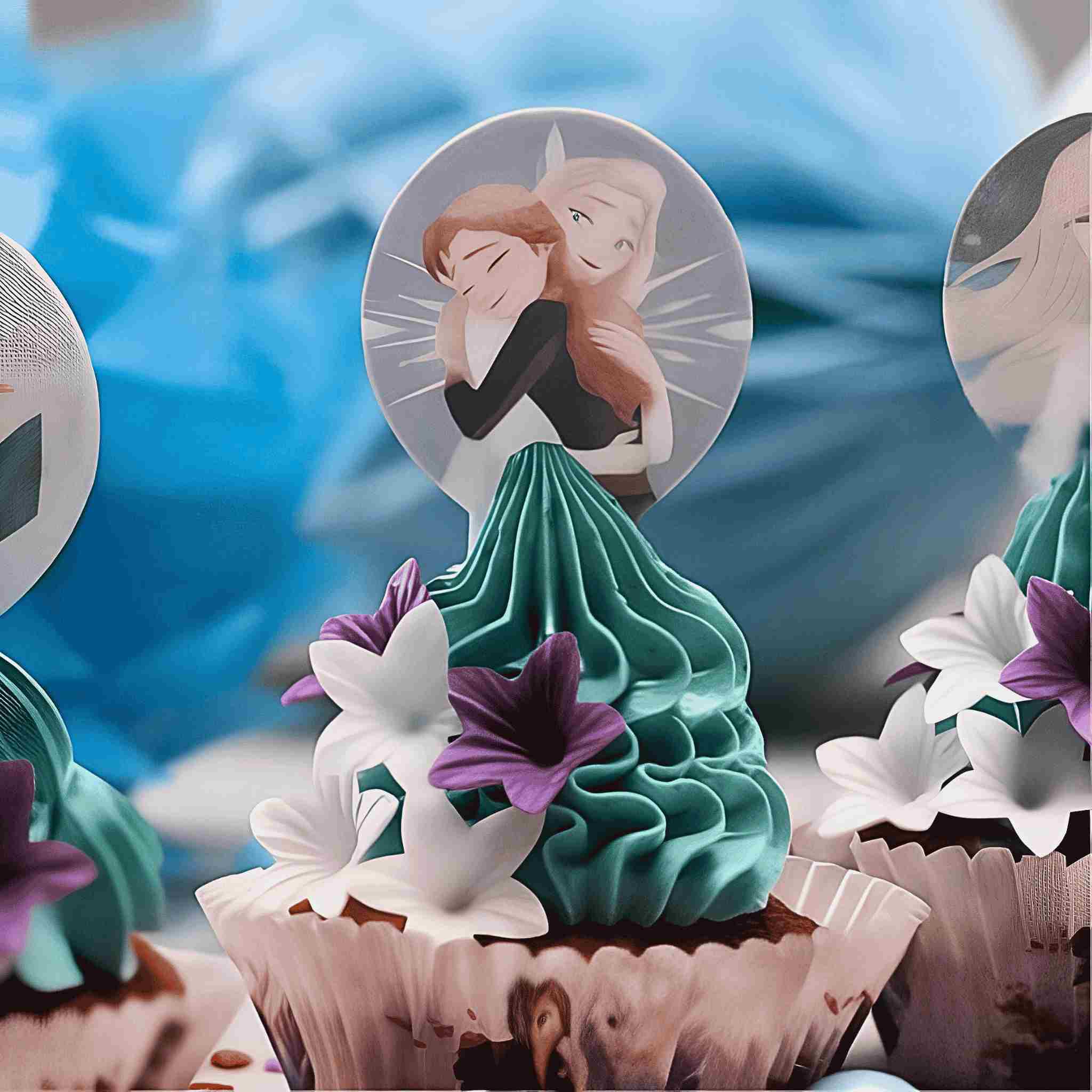 Spiselige Cupcakedekorasjoner -Wafer- Frost pk/20