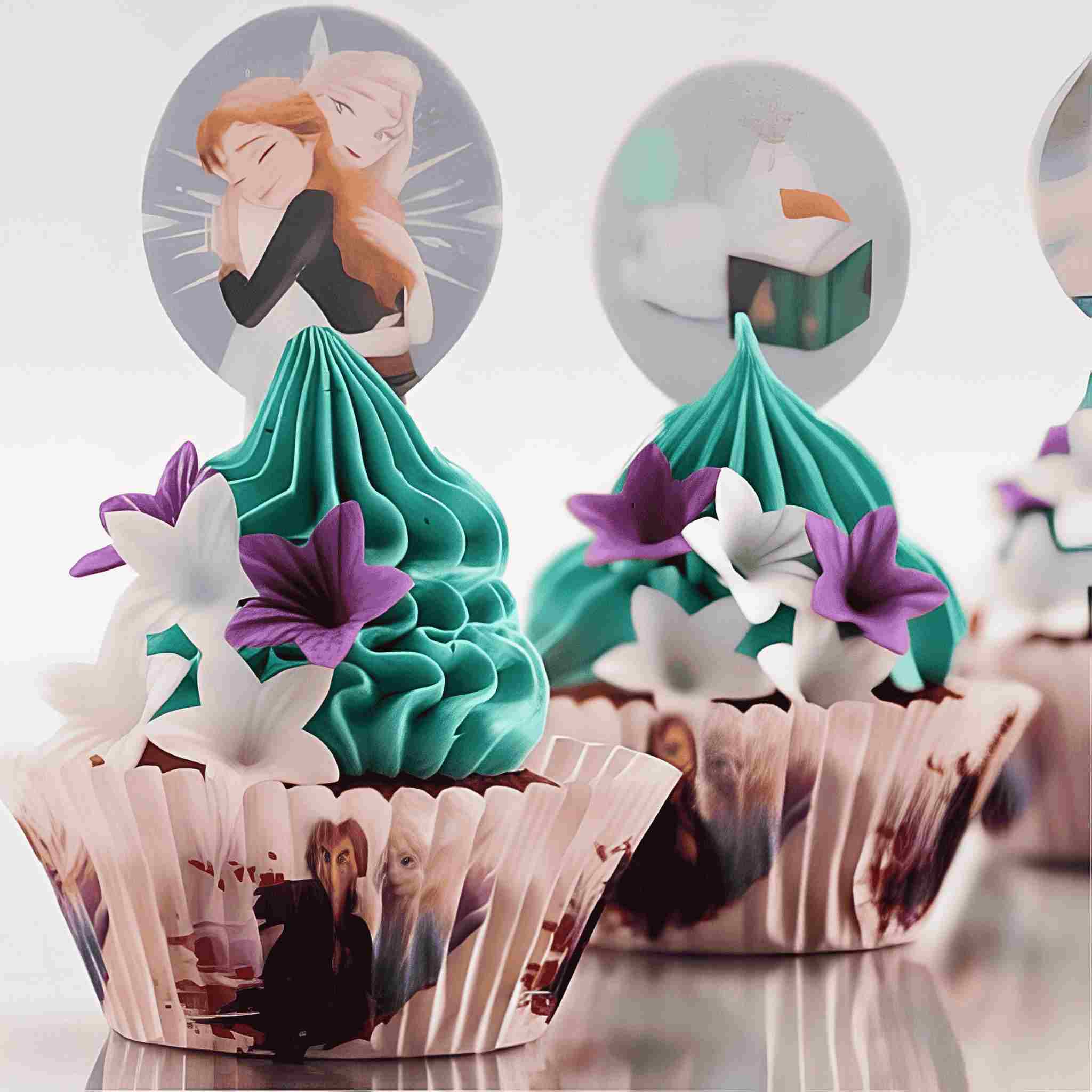 Spiselige Cupcakedekorasjoner -Wafer- Frost pk/20