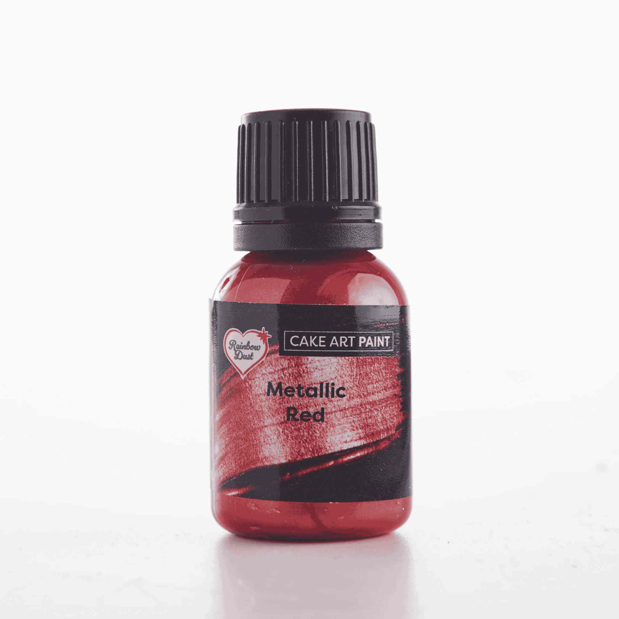 Spiselig maling Metallisk Rød 25ml