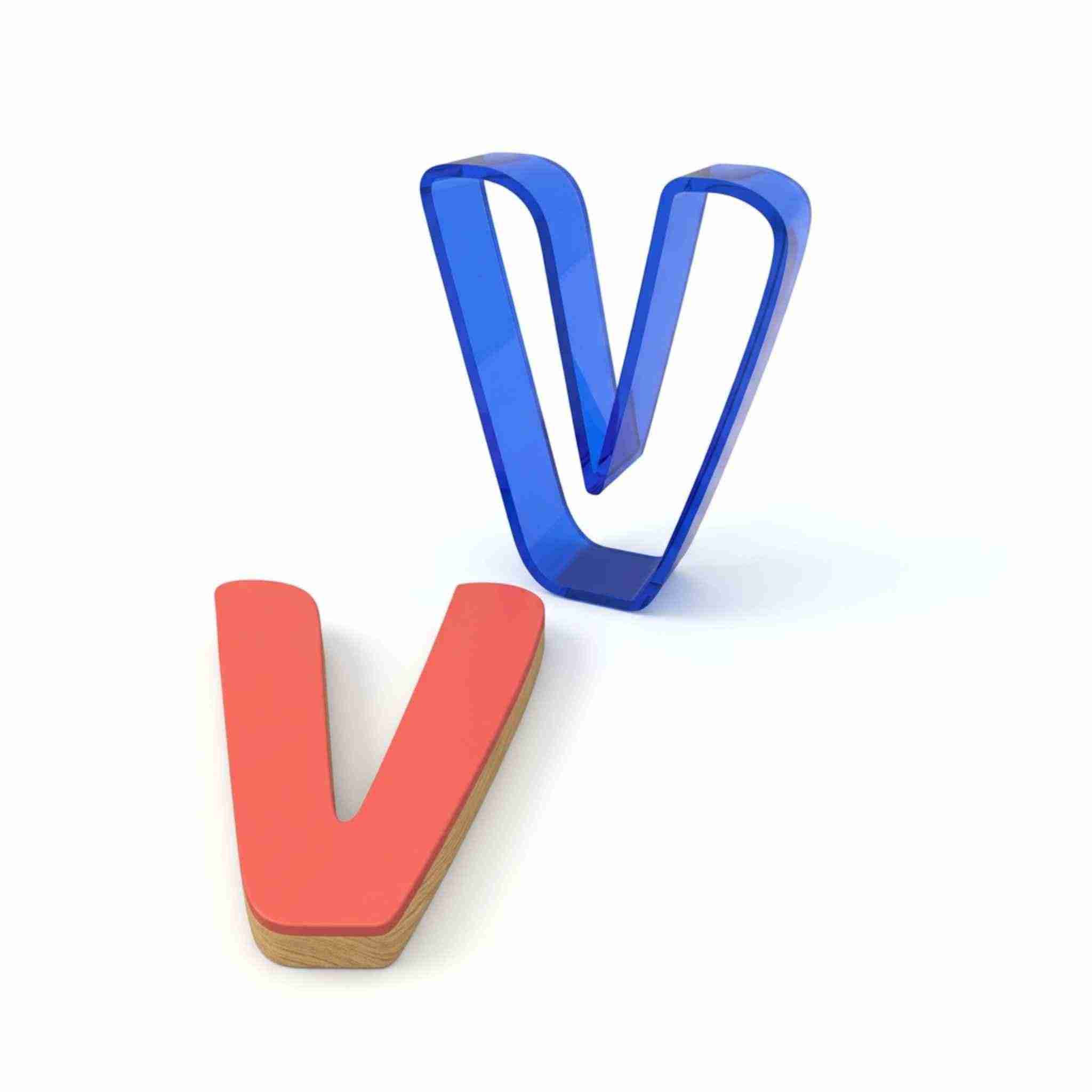 Pepperkakeform bokstav V