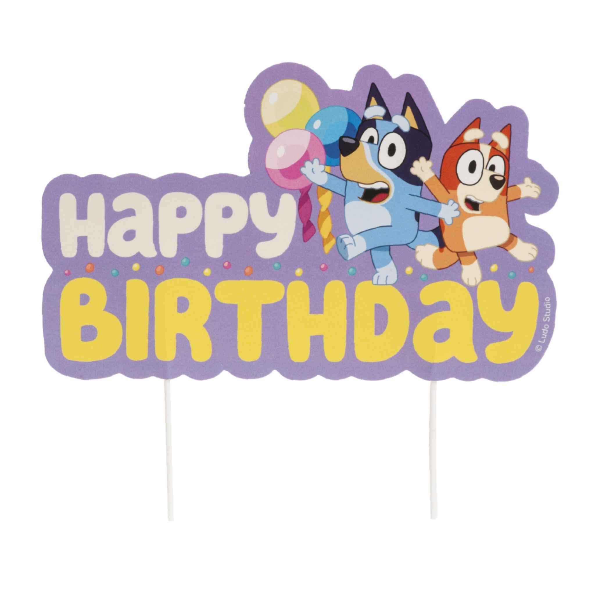 Bluey & Bingo kaketopp 16,5 cm