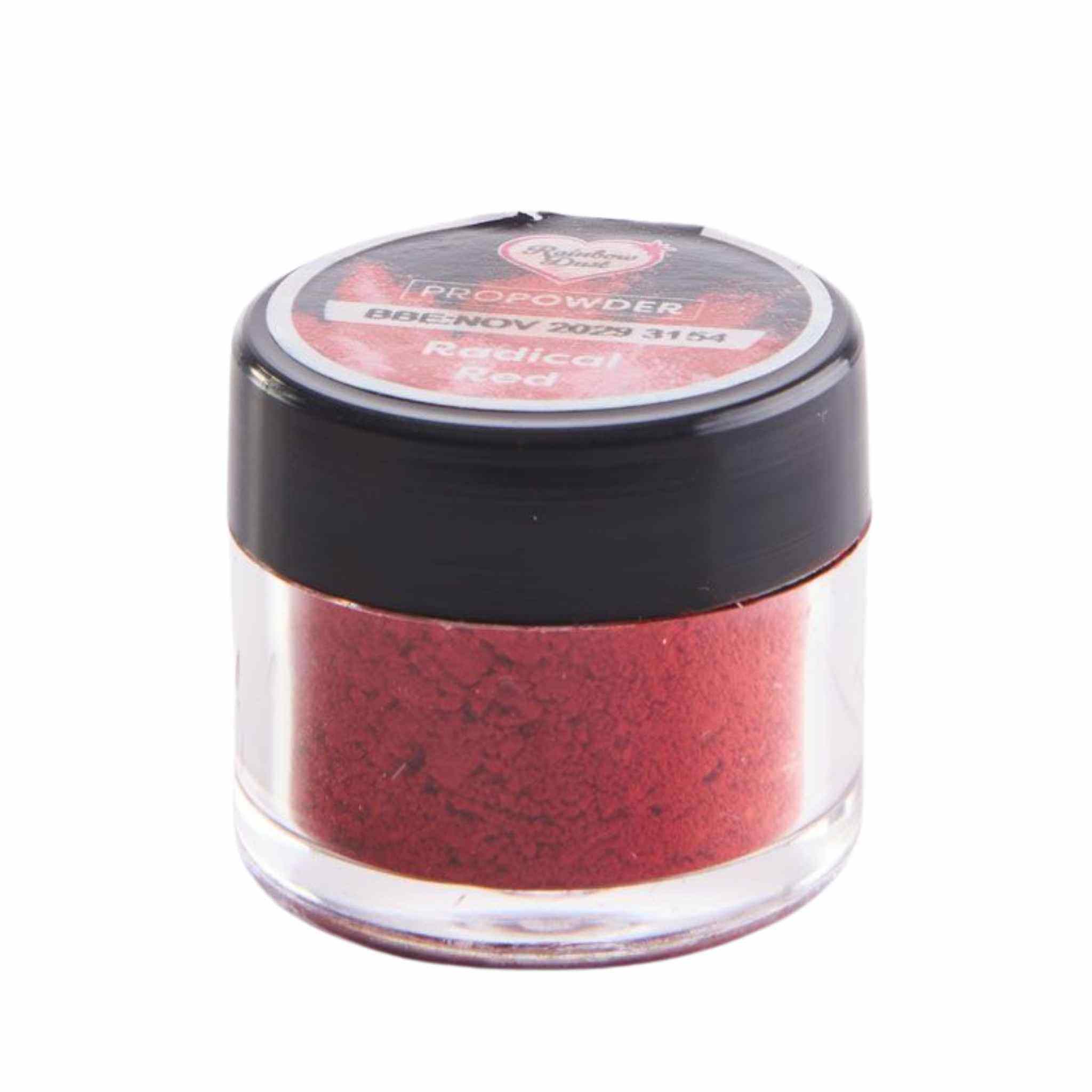 Rainbow Dust ProPowder pulverfarge i Radical Red – spiselig matfarge for kakedekorering