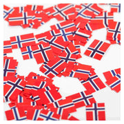 Konfetti Norske flagg, papir, pk/150