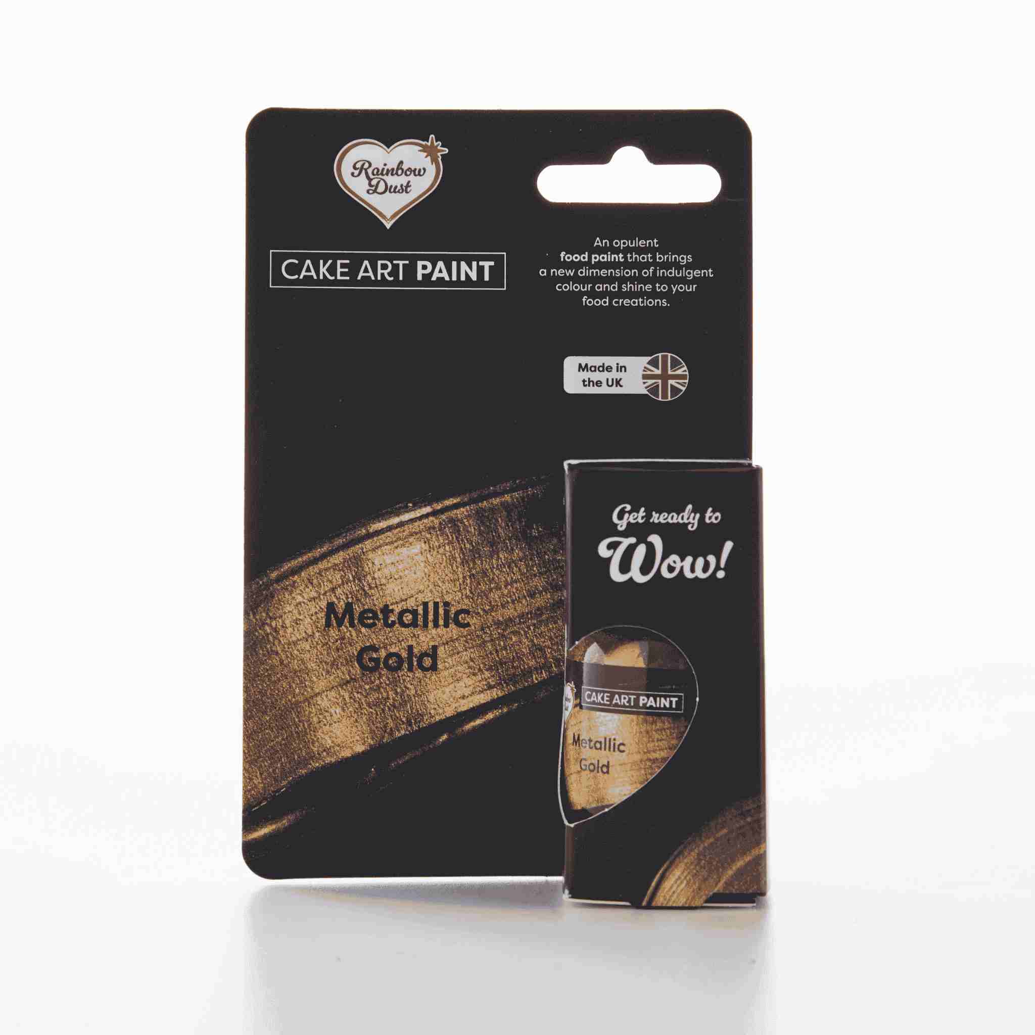 Spiselig Maling Metallisk Gull 25ml