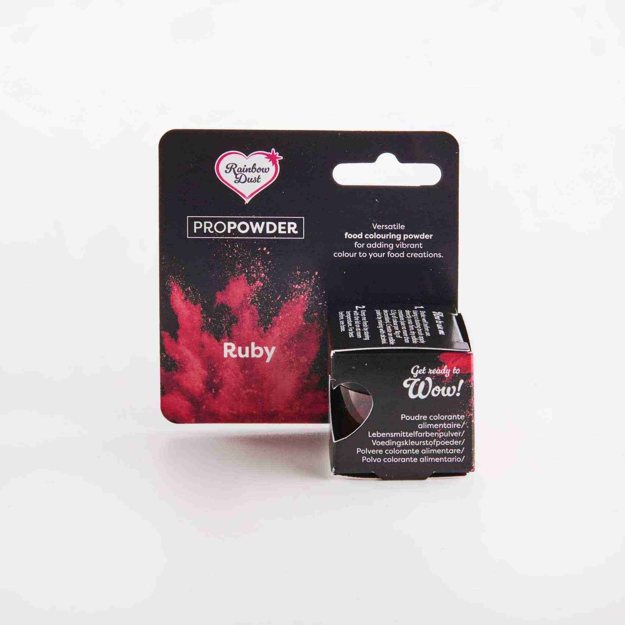 Rainbow Dust Pulverfarge - Ruby, 2g