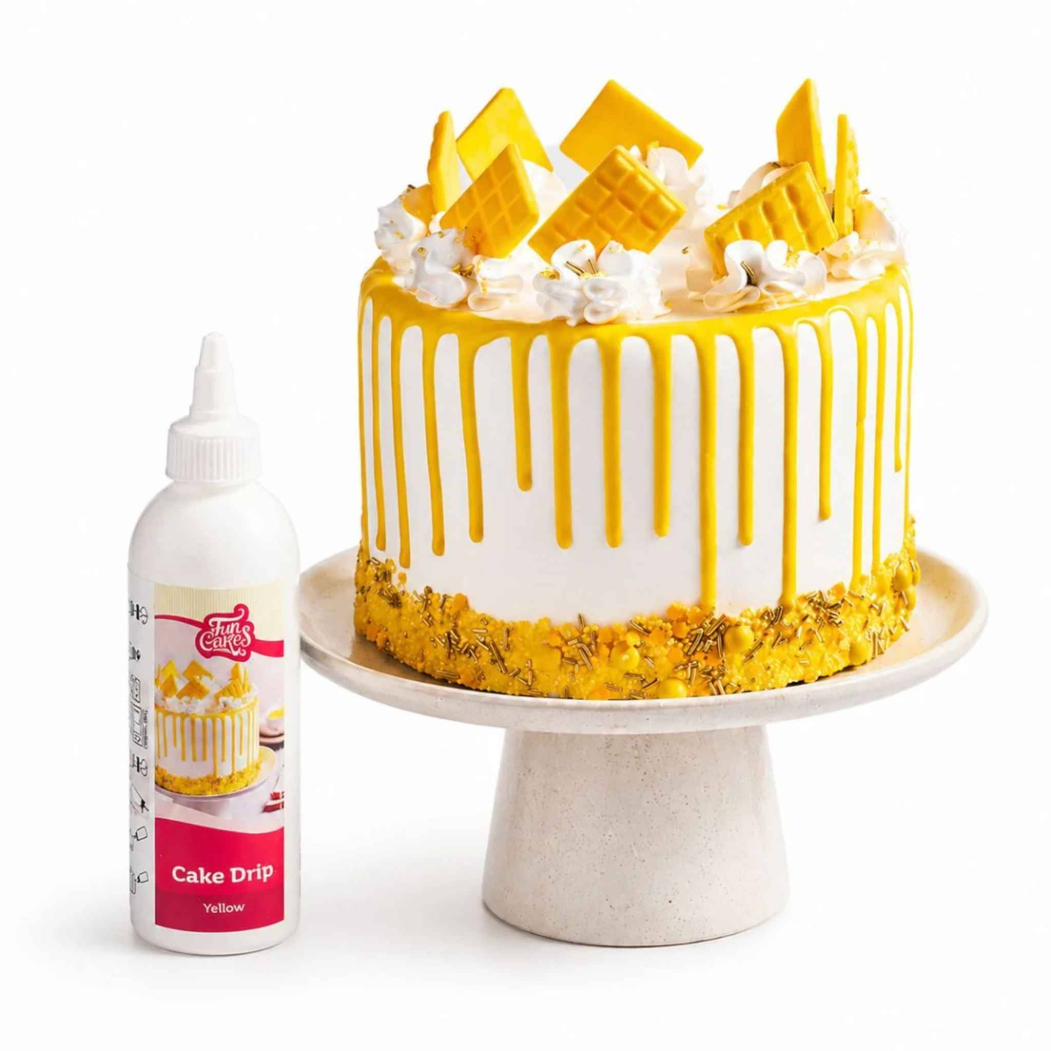 FunCakes Cake Drip -Gul- 180g