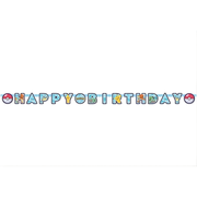 Banner "Happy Birthday" -Pokémon- 2,18m