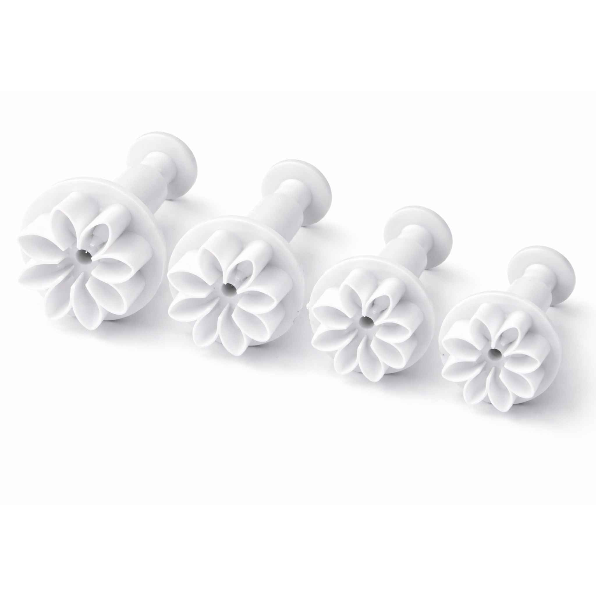 Utstikkersett med ejektor - Blomst 4 stk