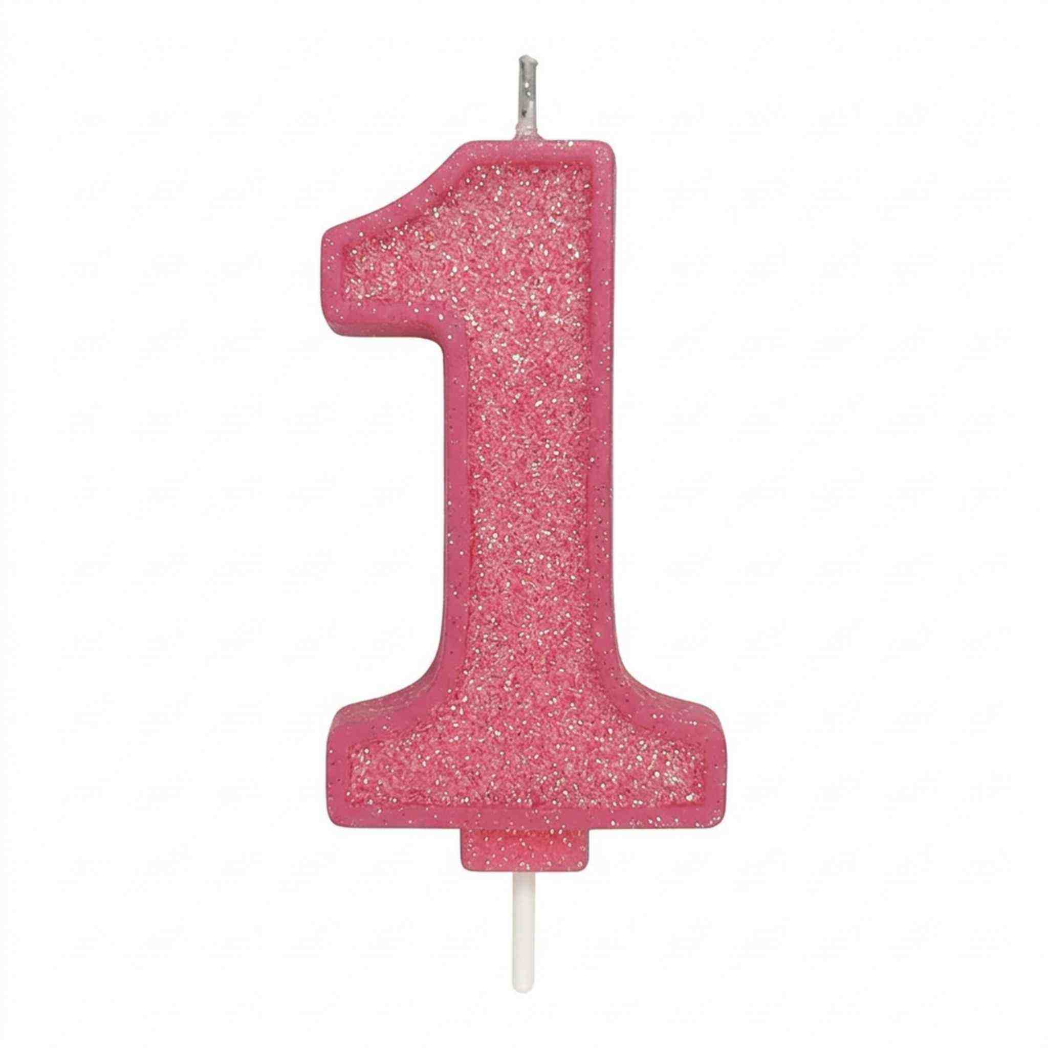 Kakelys Tall -rosa glitter- pk/1