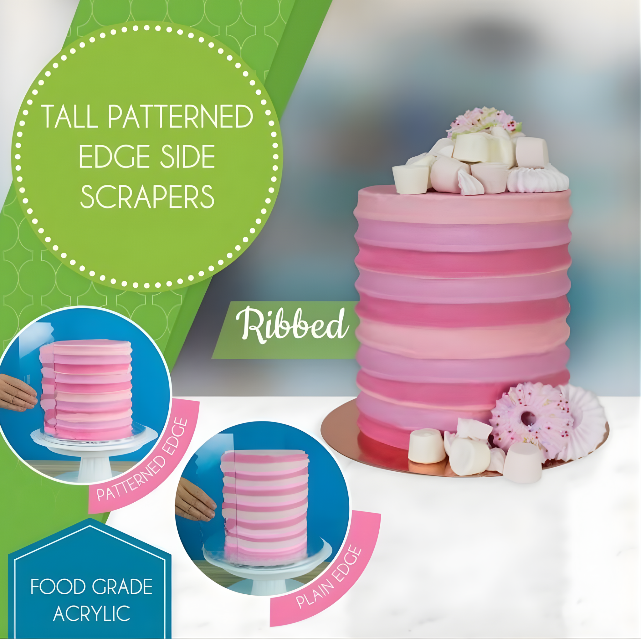 PME lang mønsterskrape -Ribbet-